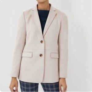 Ann Taylor The Greenwich Blazer Faux Suede